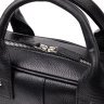 Чорна класична чоловіча сумка-портфель із зернистої шкіри з ручками KARYA (2420872) - 8