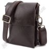 Мужская сумка коричневого цвета с тиснением на коже KARYA (11104) - 4