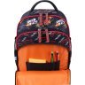 Чорний рюкзак для школярів із текстилю з принтом Bagland (55386) - 5