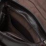 Чоловіча фірмова сумка на плече з натуральної шкіри коричневого забарвлення з клапаном Keizer (21349) - 6