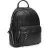 Шкіряний жіночий рюкзак великого розміру в чорному кольорі Borsa Leather (21299) - 1