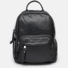 Шкіряний жіночий рюкзак великого розміру в чорному кольорі Borsa Leather (21299) - 2