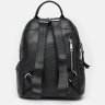 Шкіряний жіночий рюкзак великого розміру в чорному кольорі Borsa Leather (21299) - 3