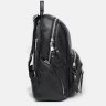 Женский кожаный рюкзак крупного размера в черном цвете Borsa Leather (21299) - 4