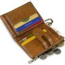 Світло-коричневий компактний чоловічий гаманець із натуральної шкіри на ланцюжку Vintage (2414681) - 9