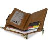 Світло-коричневий компактний чоловічий гаманець із натуральної шкіри на ланцюжку Vintage (2414681) - 10