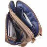 Чоловіча наплечная сумка-планшет коричневого кольору VATTO (12127) - 3