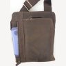 Чоловіча наплечная сумка-планшет коричневого кольору VATTO (12127) - 4