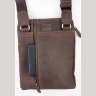 Чоловіча наплечная сумка-планшет коричневого кольору VATTO (12127) - 5
