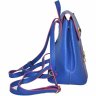 Яркий синий женский рюкзак из эко-кожи с клапаном на застежке Monsen (21442) - 3