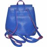Яркий синий женский рюкзак из эко-кожи с клапаном на застежке Monsen (21442) - 4