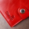 Красный женский кошелек из натуральной кожи с хлястиком на кнопке Shvigel (2416503) - 8