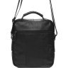 Мужская кожаная сумка-барсетка среднего размера в черном цвете Keizer (57186) - 3
