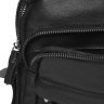 Мужская кожаная сумка-барсетка среднего размера в черном цвете Keizer (57186) - 7