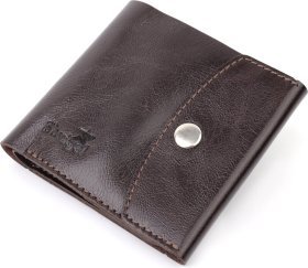 Класичний чоловічий портмоне з натуральної шкіри коричневого кольору Shvigel (2416621)