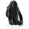 Жіноча наплічна сумка з чорного текстилю з клапаном Confident 77586 - 4