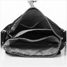 Жіноча наплічна сумка з чорного текстилю з клапаном Confident 77586 - 6