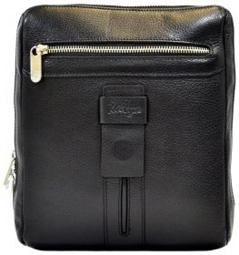 Мужская кожаная сумка планшет KARYA 107686 черный