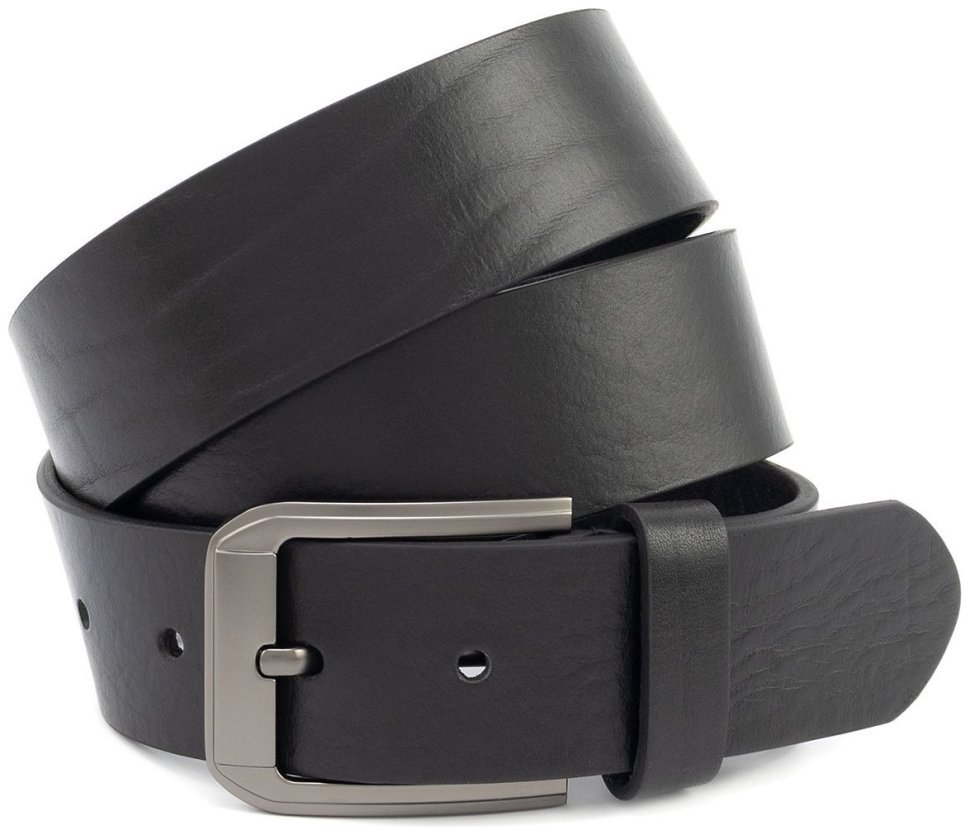 Широкий джинсовый мужкой ремень из итальянской кожи Gherardini 45049 черного цвета фото №1 Широкий джинсовый мужкой ремень из итальянской кожи Gherardini 45049 черного цвета modnotak фото №1