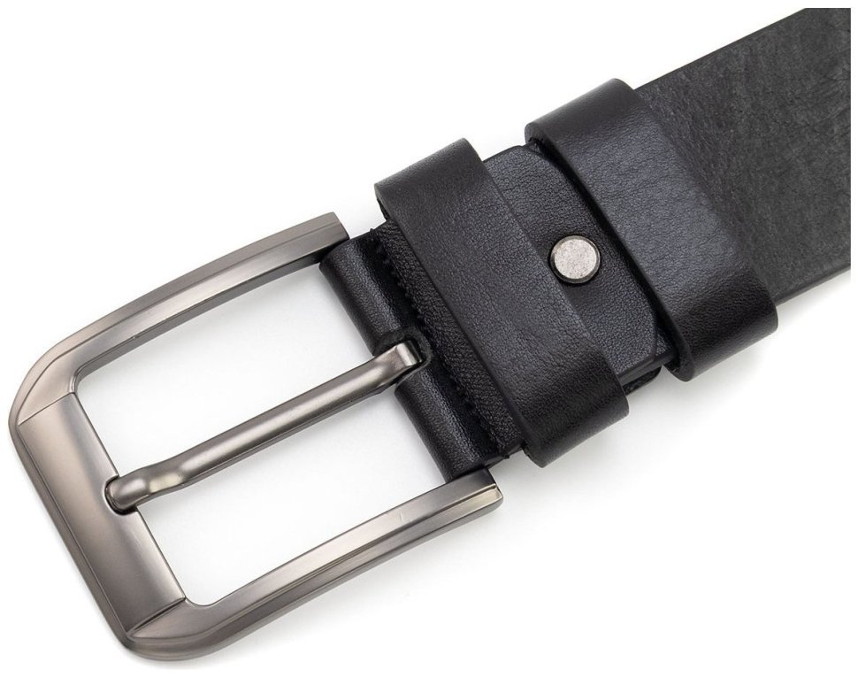 Широкий джинсовый мужкой ремень из итальянской кожи Gherardini 45049 черного цвета фото №2 Широкий джинсовый мужкой ремень из итальянской кожи Gherardini 45049 черного цвета modnotak фото №2