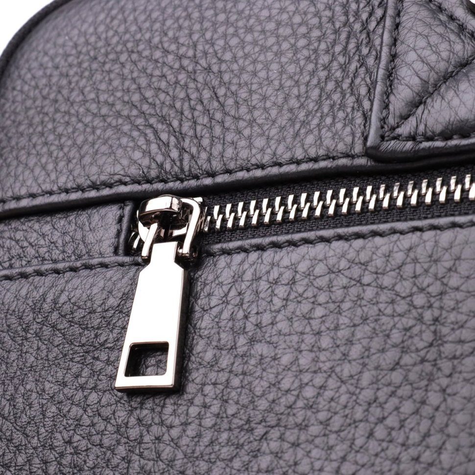 Вместительная мужская сумка из натуральной кожи для ноутбука до 15" Vintage 98186 черного цвета modnotak фото №5