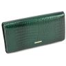 Зелений лаковий гаманець з візерунком під крокодила Marco Coverna (16641) - 1