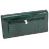 Зелений лаковий гаманець з візерунком під крокодила Marco Coverna (16641) - 3