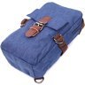 Мужская сумка-слинг из плотного текстиля синего цвета Vintage 2422190 - 3