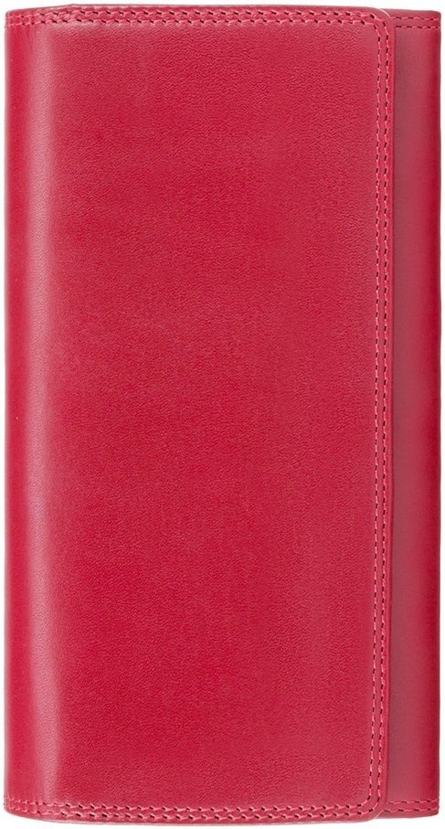 Червоний жіночий гаманець великого розміру з натуральної шкіри з клапаном Visconti Maria 68786