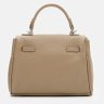 Деловая женская сумка из натуральной кожи с ручкой Borsa Leather 108886 бежевого цвета modnotak фото - 3
