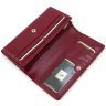 Крупный женский кошелек из гладкой кожи красного цвета с RFID - Visconti 68886 - 8