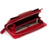 Женский элегантный кошелек-клатч красного цвета из натуральной кожи KARYA (19605) - 7