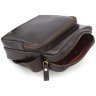 Качественная мужская сумка-планшет из натуральной кожи коричневого цвета Visconti Riley 69186 - 7