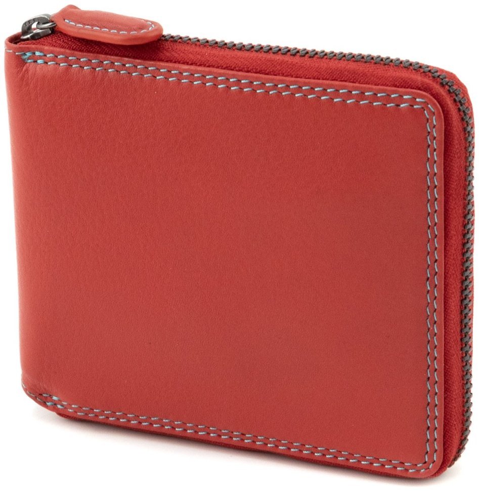 Червоний жіночий гаманець з натуральної шкіри з акцентним рядком Visconti Picasso 69286 modnotak фото №1