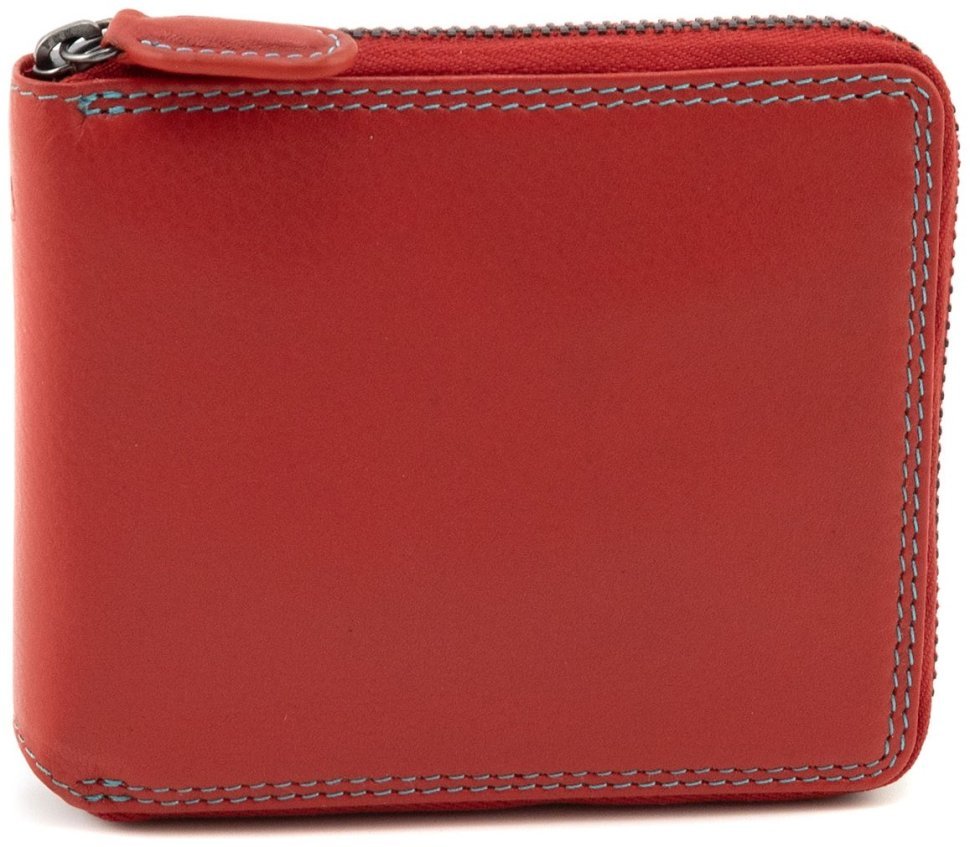 Червоний жіночий гаманець з натуральної шкіри з акцентним рядком Visconti Picasso 69286 modnotak фото №7