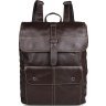 Кожаный городской рюкзак коричневого цвета VINTAGE STYLE (14619) - 2
