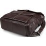 Кожаный городской рюкзак коричневого цвета VINTAGE STYLE (14619) - 5