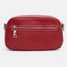 Невелика червона жіноча сумка-кроссбоді з натуральної шкіри під крокодила Keizer 71687 - 3