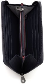 Зручний жіночий гаманець з натуральної шкіри темно-синього кольору Yoshi Baxter Navy (Великобританія) 91787