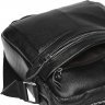 Мужская сумка черного цвета из мягкой кожи с плечевым ремнем Keizer (15663) - 6