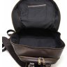 Чоловічий коричневий рюкзак із натуральної шкіри з широкими шлейками TARWA (19929) - 2