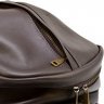 Чоловічий коричневий рюкзак із натуральної шкіри з широкими шлейками TARWA (19929) - 9