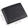 Маленький чоловічий гаманець чорного кольору з натуральної шкіри Vintage (14449) - 6