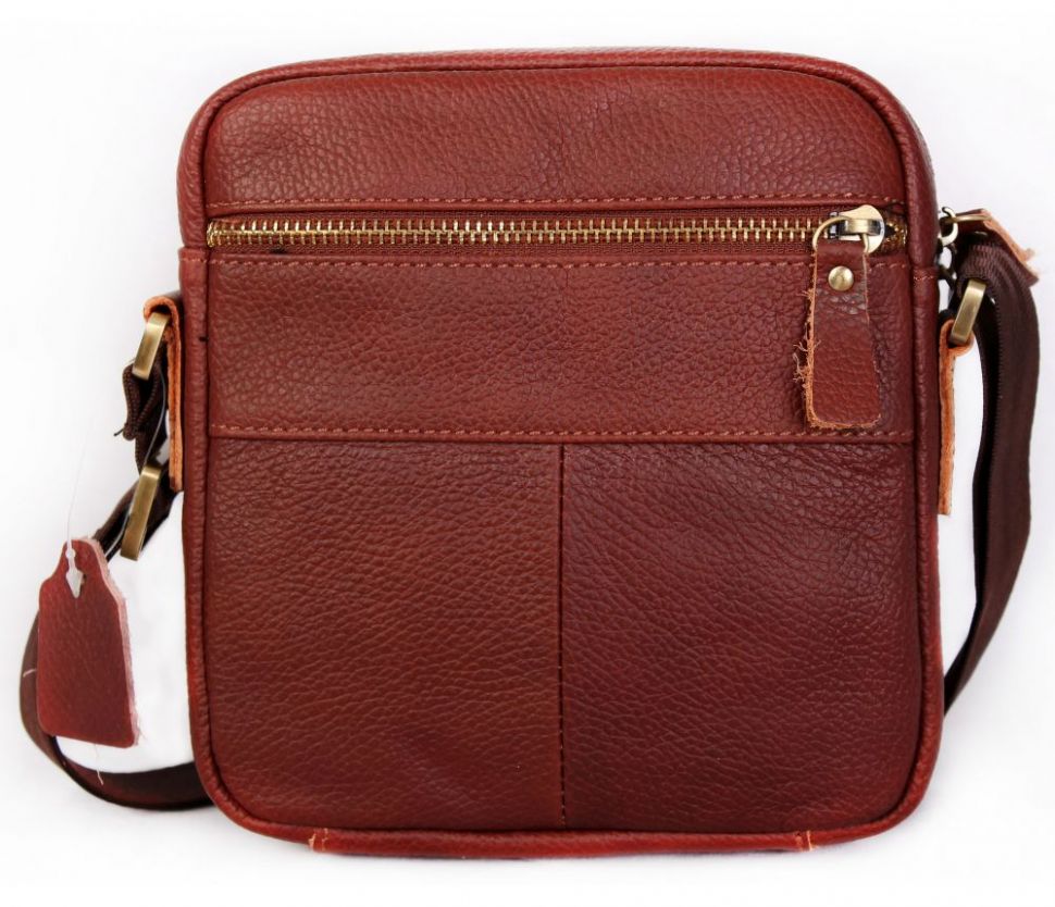 Повседневная мужская кожаная сумочка для документов и личных вещей Leather Collection (0-0044)