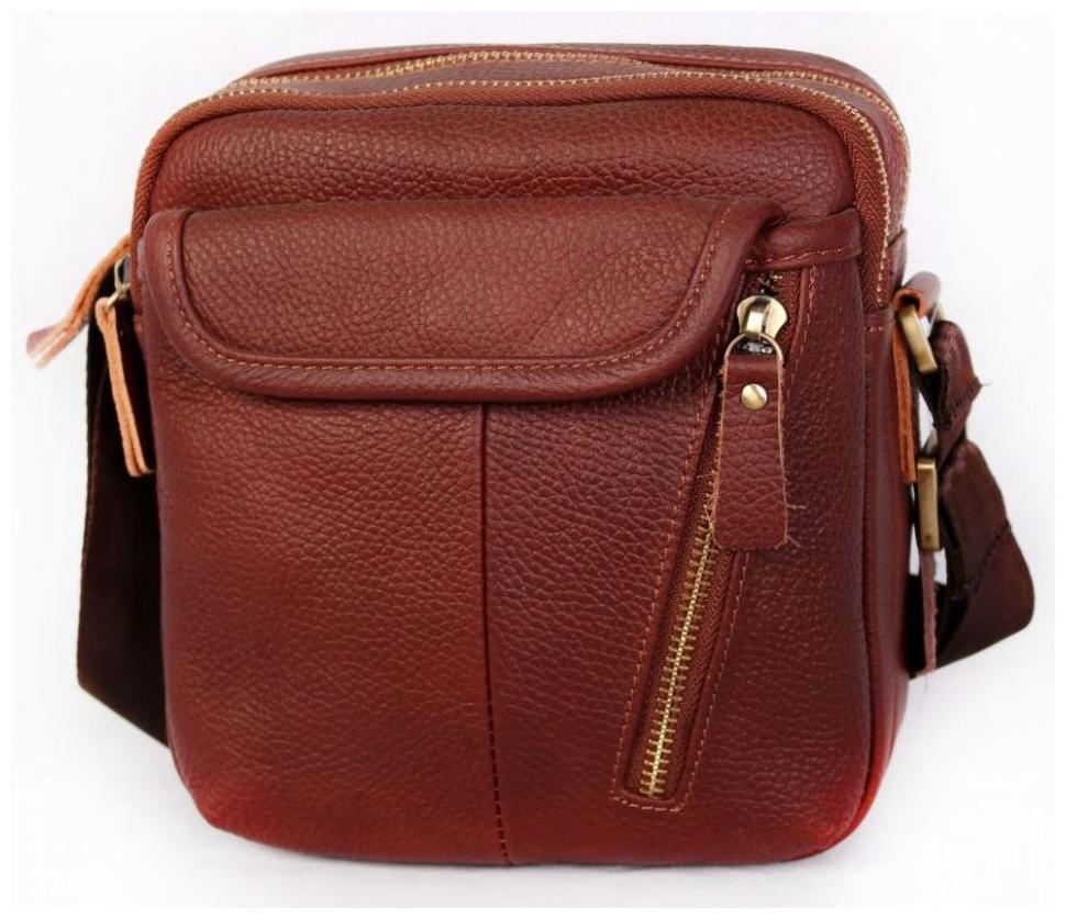 Повсякденна чоловіча шкіряна сумочка для документів і особистих речей Leather Collection (0-0044)