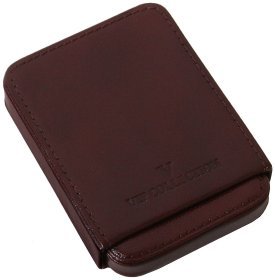 Коричнева шкіряна візитниця Newport без застібки Vip Collection 102587