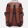 Чоловічий рюкзак коричневого кольору з еко-шкіри з відділом під ноутбук Monsen (22142) - 3