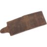 Мужское кожаное портмоне коричневого цвета с белой строчкой Tony Bellucci (10676) - 4