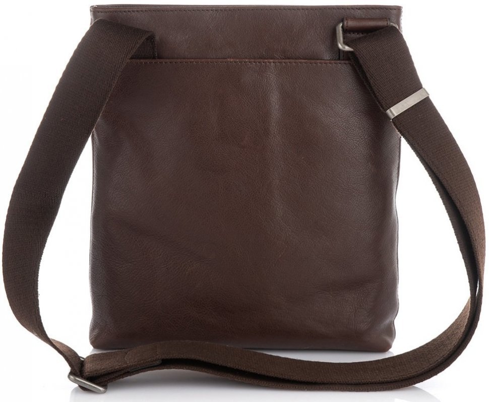 Небольшая мужская сумка-планшет из натуральной кожи коричневого цвета Blamont (15829)