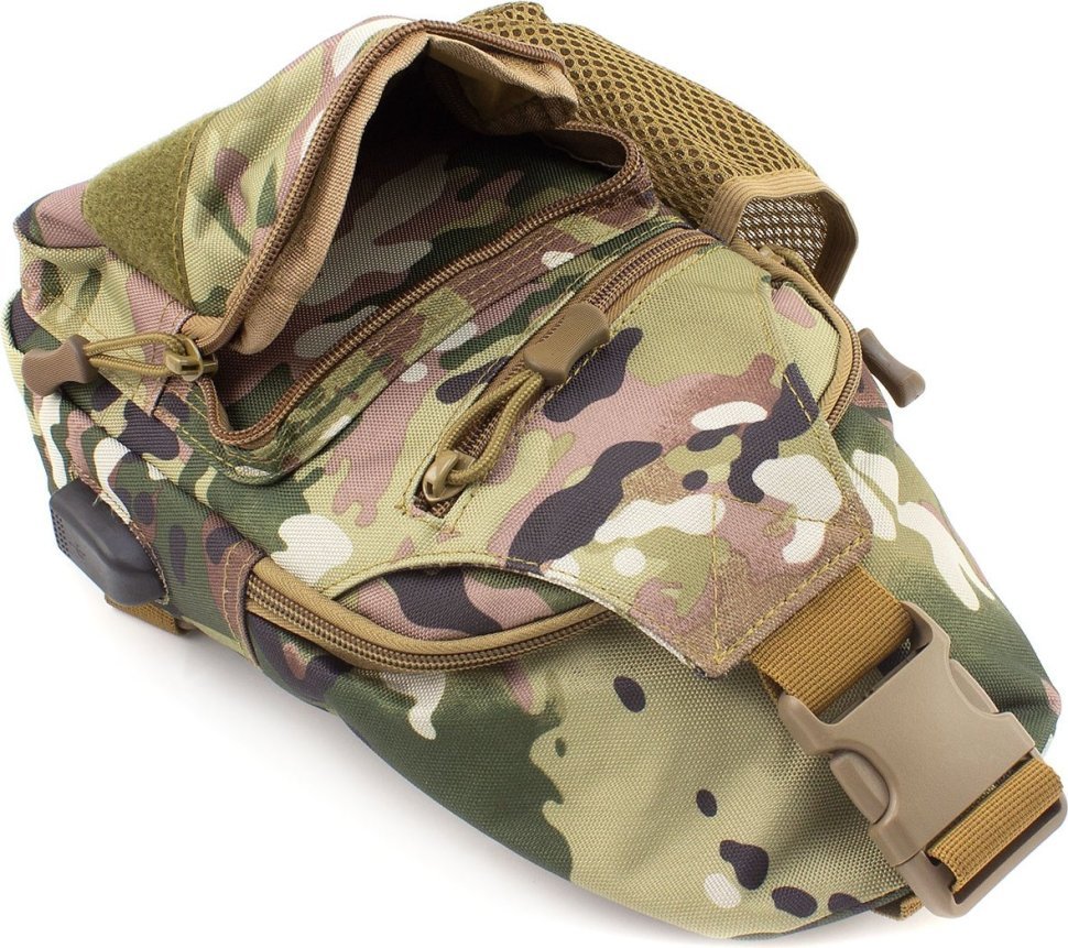 Текстильна тактична військова сумка-слінг з однією лямкою MILITARY STYLE (21972)